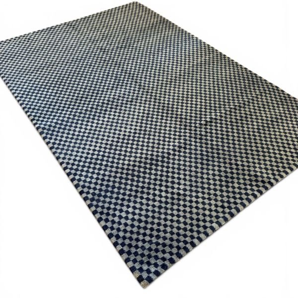 IMG_6950-Photoroom-600w Modern Nepal Handmade Rug | Geometric Check Pattern | 6x9