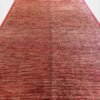 Vintage Turkish Striated Rug in Red, Ivory, and Brown | 6x8