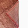Vintage Turkish Striated Rug in Red, Ivory, and Brown | 6x8