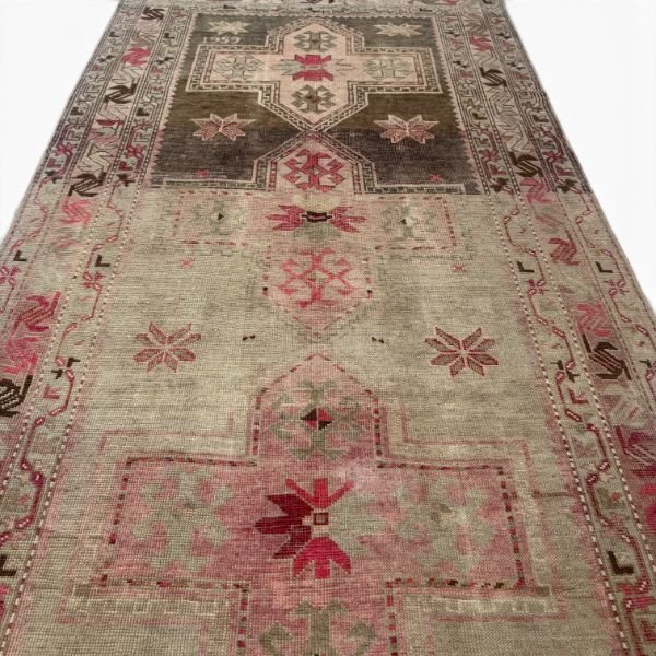 IMG_7091-Photoroom-600w Antique Karabagh Runner | Geometric Medallions | 4x8