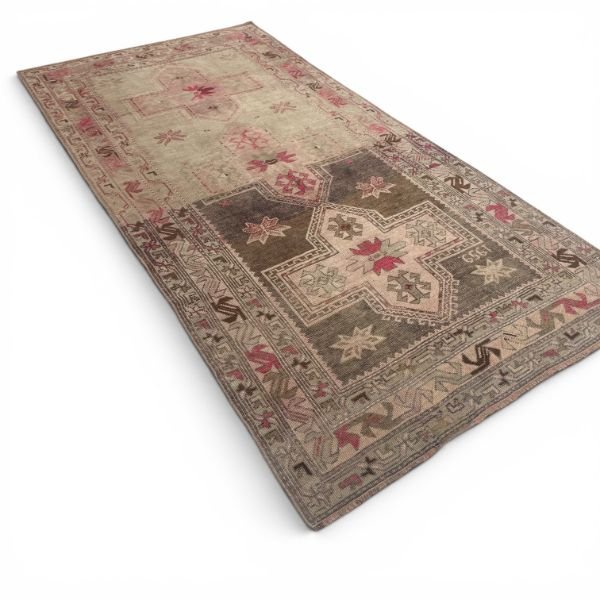 IMG_7092-Photoroom-600w Antique Karabagh Runner | Geometric Medallions | 4x8