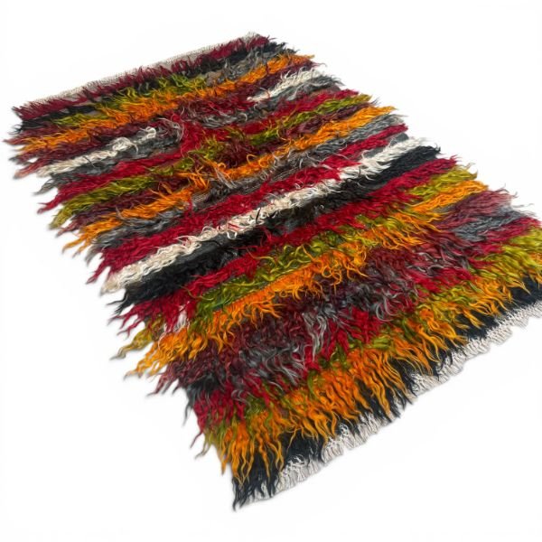 Vintage Red Filikli Tulu Rug 3x5