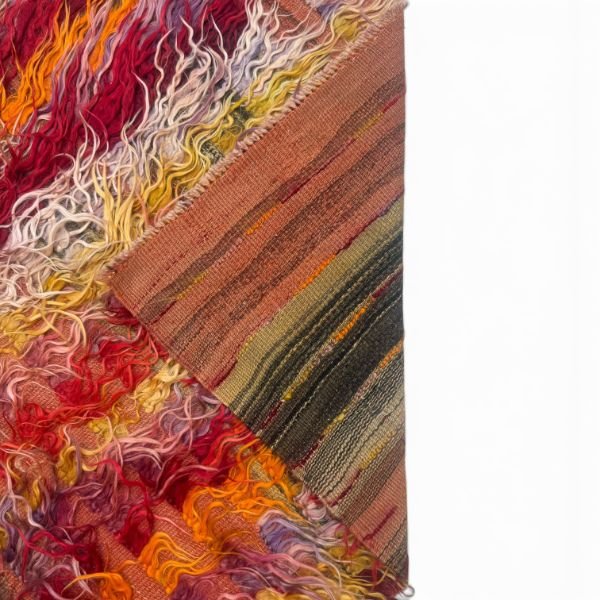 Vintage Orange Filikli Tulu Rug 3x5