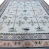 Handmade Dhurrie | Pastel Indian Flatweave Kilim | 12x15