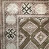Vintage Turkish Rug | Pink & Brown Diamond Pattern | 4x6
