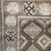 Vintage Turkish Rug | Pink & Brown Diamond Pattern | 4x6