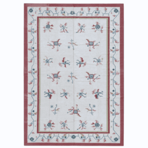 Handmade Indian Dhurrie | Pastel Flatweave Kilim | 12x18