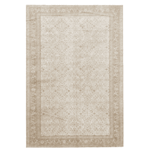 Vintage Sivas Rug | Floral in Ivory and Beige | 8x12