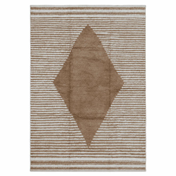 Contemporary Turkish Tulu Rug | Geometric Medallion |10x15