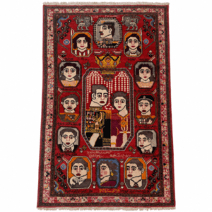 Mid-20th Century Azeri Pictorial Rug | 4x7