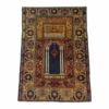3B93A160-43BD-4DCA-8F0C-20EE23F2813F-600w Antique Ottoman Turkish Rug l Mihrab Design with Columns and Lamp | 120+ Years Old | 4x6