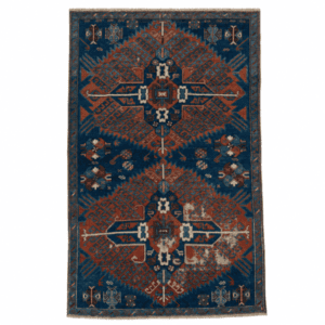 Antique Kazak Rug | Double Medallions | 3x5