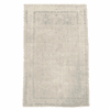 A softly antique washed rug from Sivas featuring delicate allover floral motifs in ivory and light blue. Elegant, understated, and timeless 6'4" x 9'6"