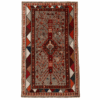 Antique Qashqai Rug | Geometric Medallions and Bold Tribal Border | 4x7