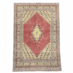 Antique Gördes Rug | Delicate Floral Motifs | 7x11