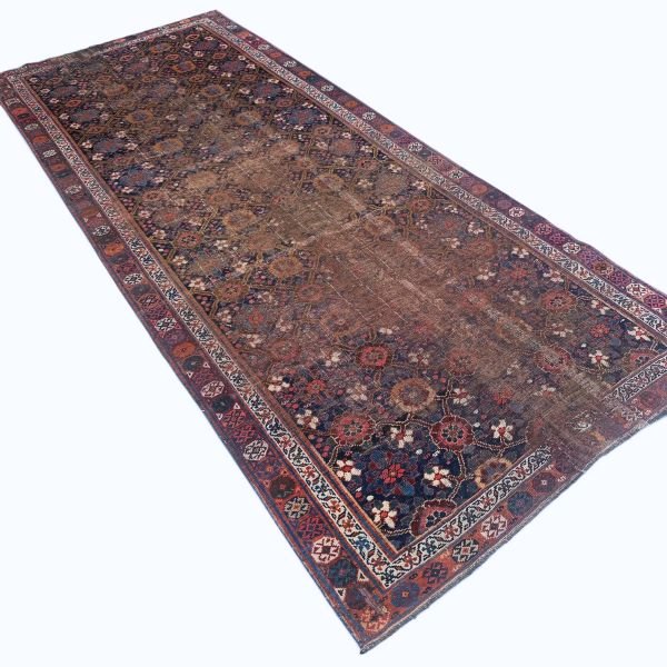 6f8e4252-89c3-49c1-b830-79da6d654007 Antique Worn Veramin Runner | Allover Floral Design | 5x10