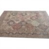 Antique Gordes Rug | Soft Neutral Diamond Tile Design |  7x9