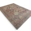 Antique Gordes Rug | Soft Neutral Diamond Tile Design |  7x9