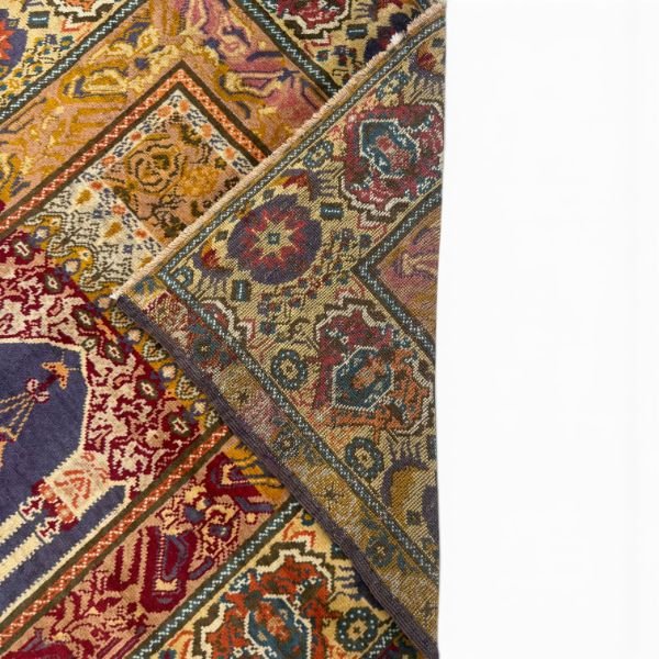 IMG_7150-Photoroom-600w Antique Ottoman Turkish Rug l Mihrab Design with Columns and Lamp | 120+ Years Old | 4x6