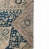 Antique Qashqai Rug | Ivory Field with Blue Geometric Medallion | 3x5
