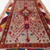 Antique Qashqai Rug | Geometric Medallions and Bold Tribal Border | 4x7
