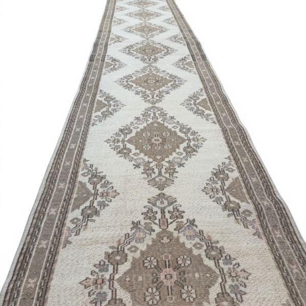Vintage Hereke Runner | Floral Medallions | 3x15