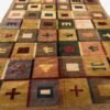 Modern Vintage Silk Rug | Reversible Geometric Motifs | 6x9