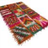 Vintage Filikli Tulu Rug | Long Pile Rug with Patchwork Design | 5x8