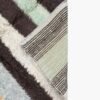 Contemporary Turkish Tulu Rug | Pastel Striped Design | 9x12