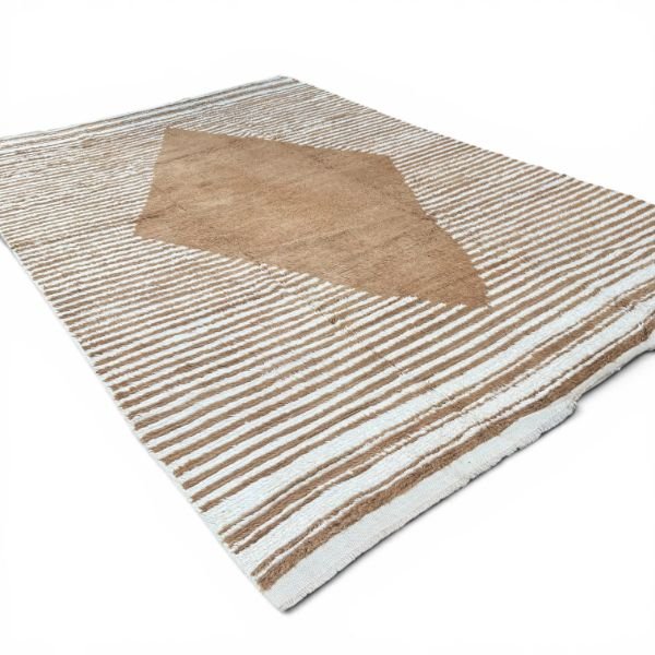 Contemporary Turkish Tulu Rug | Geometric Medallion |10x15