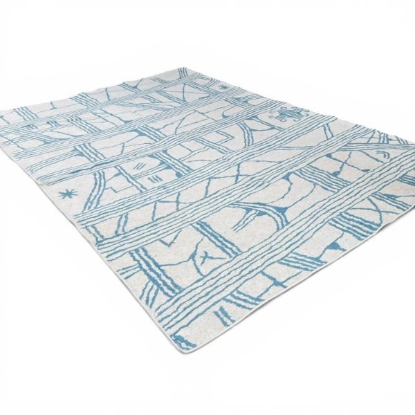 IMG_7344-Photoroom-600w Modern Central Asian Felt Rug | Abstract Linear Design | 9x12