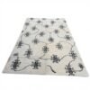 Modern Central Asian Felt Rug | Black Tribal Motif | 10x15