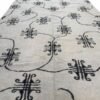 Modern Central Asian Felt Rug | Black Tribal Motif | 10x15