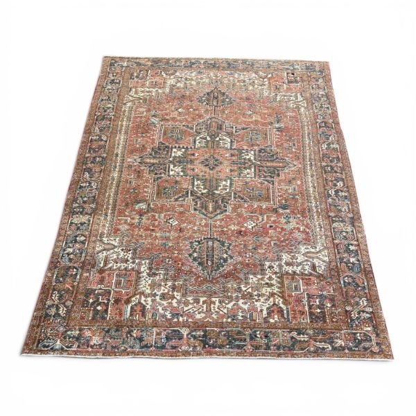 Antique Heriz Rug | Medallion Design | 9x12