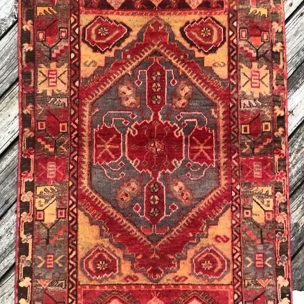 Vintage Turkish Rug | Medallion Design | 3x5