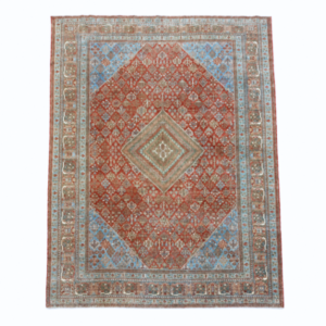 Antique Joshegan Rug | Traditional Floral Design | 11x14