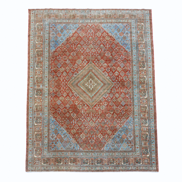 Antique Joshegan Rug | Traditional Floral Design | 11x14