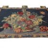 Vintage Chinese Aubusson-Style Floral Tapestry 2x3 – Wool on Cotton