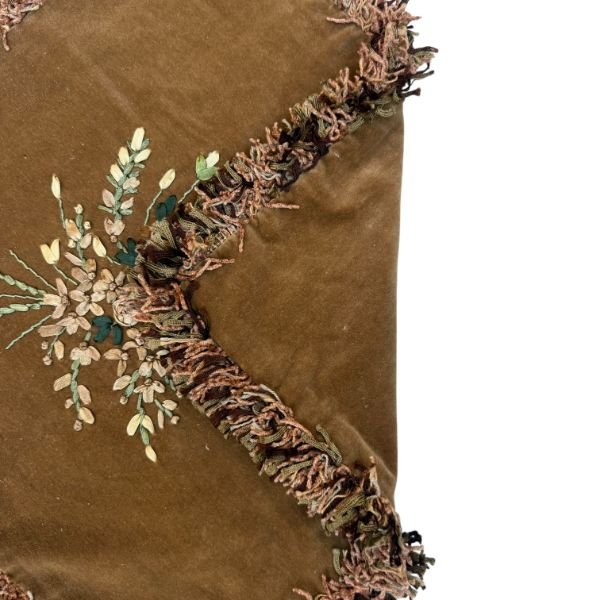 IMG_7255-Photoroom-600w Vintage Embroidered Velvet Cushion Cover – Floral Bouquet, 16x16