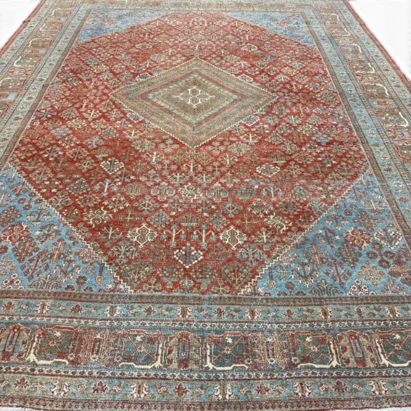 Antique Joshegan Rug | Traditional Floral Design | 11x14