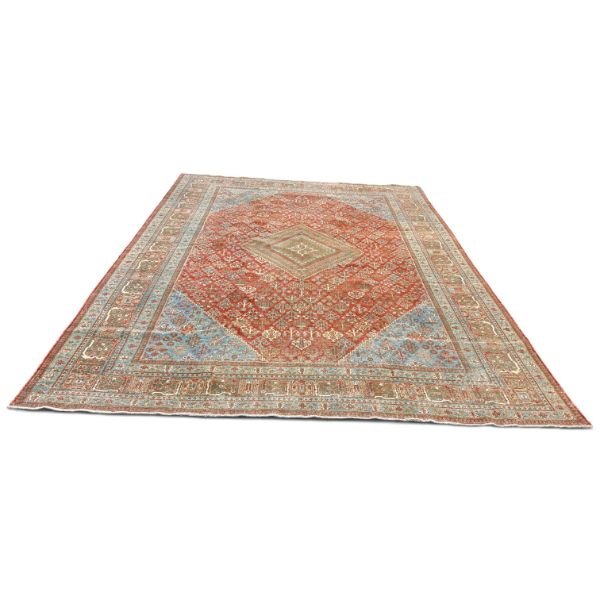 Antique Joshegan Rug | Traditional Floral Design | 11x14