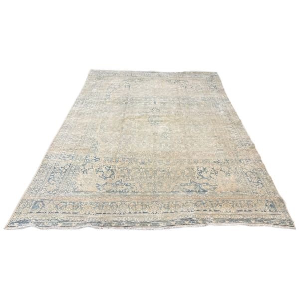Antique Blue & Ivory Persian Rug | 8x11