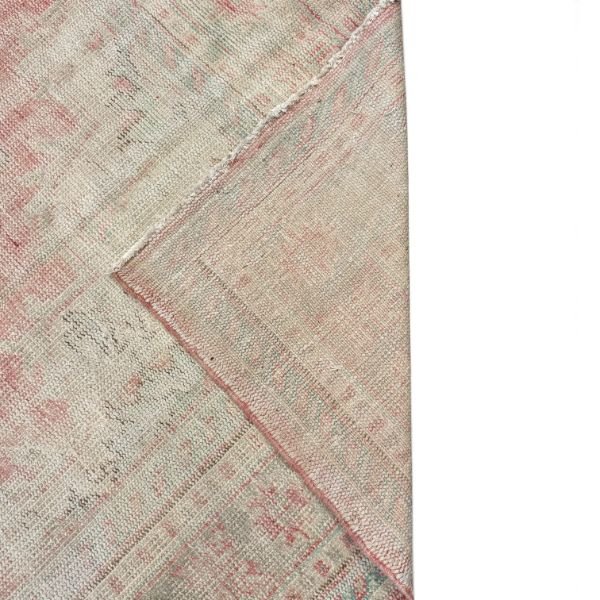 Antique Turkish Rug | Neutral Palette with Red Medallion | 8x11