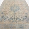 Antique Persian Rug | Faded Ivory, Beige & Blue | 7'5" X 9'5"