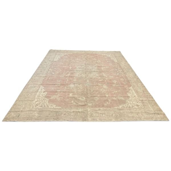 Antique Turkish Rug  | Muted Red Floral Motifs |11x14