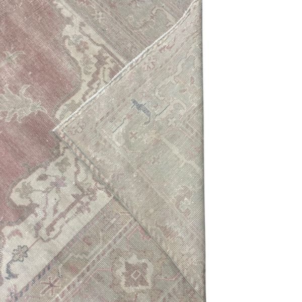 Antique Turkish Rug  | Muted Red Floral Motifs |11x14