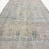 Antique Tabriz Rug  | Faded Ivory With Delicate Blue Floral Motifs | 7x10