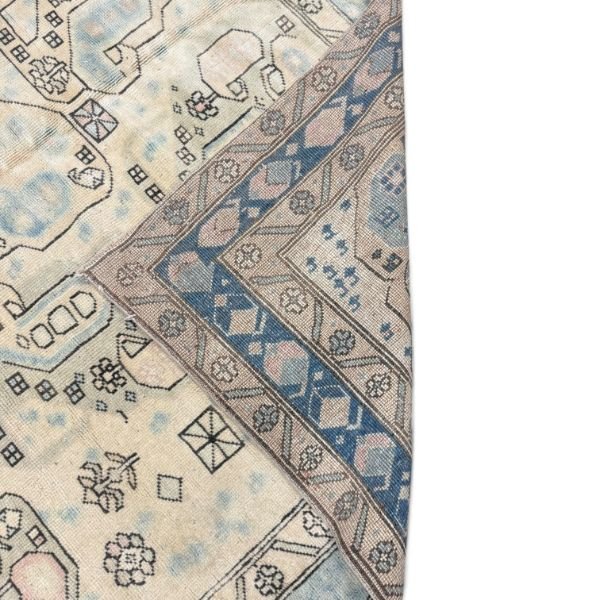IMG_7615-Photoroom-600w Antique Turkish Rug | Ivory & Blue Boteh Motifs | 6x9