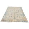 Antique Heriz Rug | Faded Ivory with Blue Stylized Motifs | 7x9