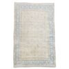 Antique Kirman Rug | Faded Ivory With Delicate Floral Motifs | 8x12